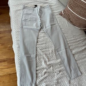 J Crew 484 Slim Stretch White Chinos